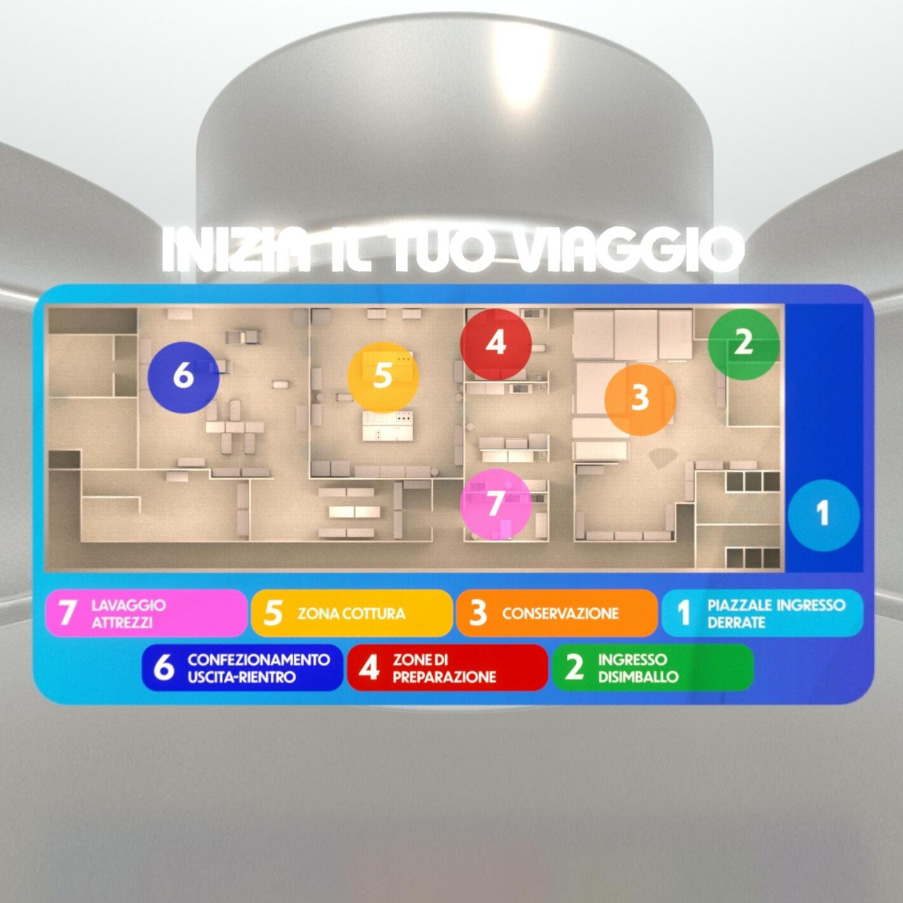 Tour virtuale centro cottura